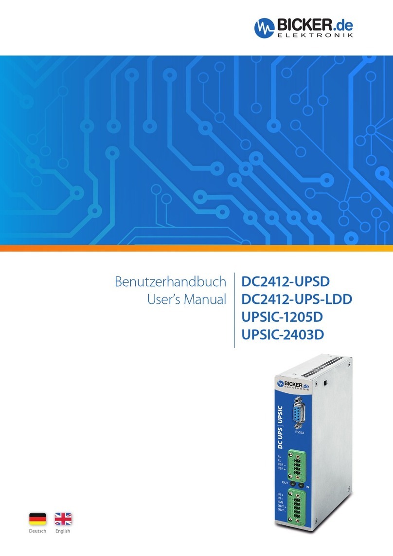 Bicker Elektronik DC2412-UPSD User manual