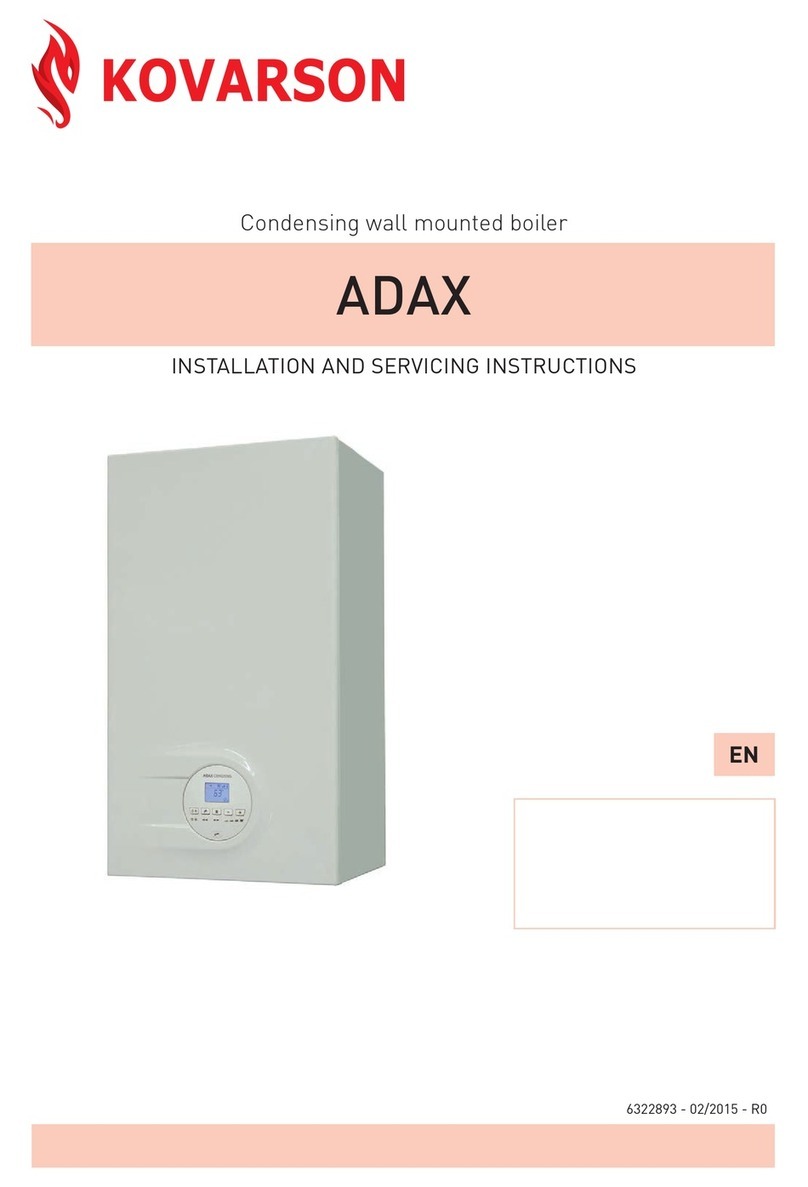 Kovarson ADAX 25 Installation and servicing instructions