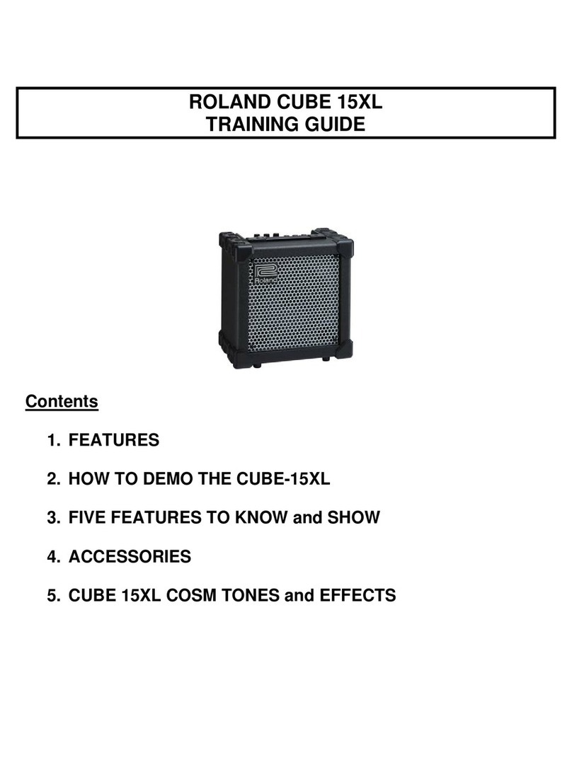 Roland CUBE-15XL Setup guide