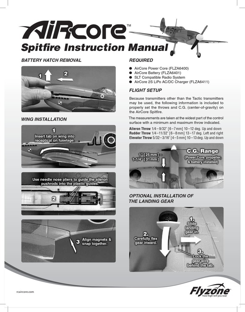 Flyzone Aircore Spitfire User manual Flyzone Aircore Spitfire User manual