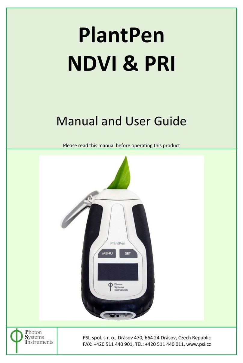Photon Systems Instruments PlantPen PRI Series Manual and user guide