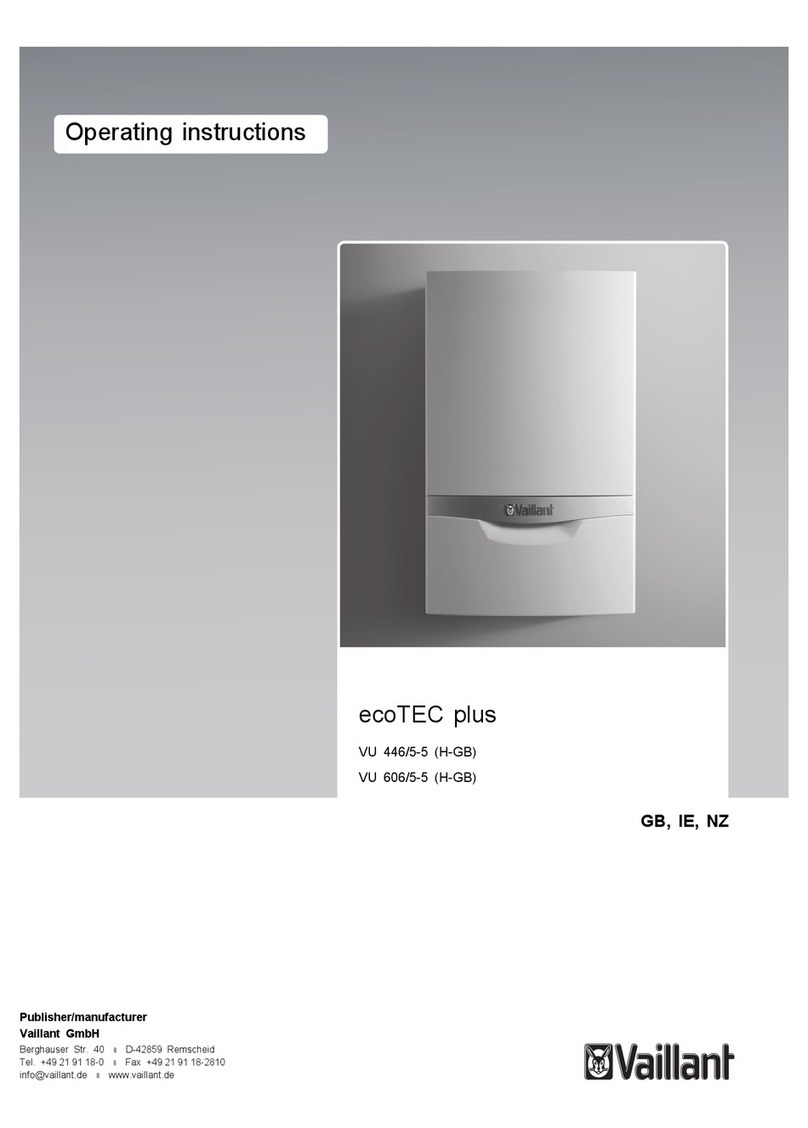 Vaillant ecoTEC plus SERIES operating instructions