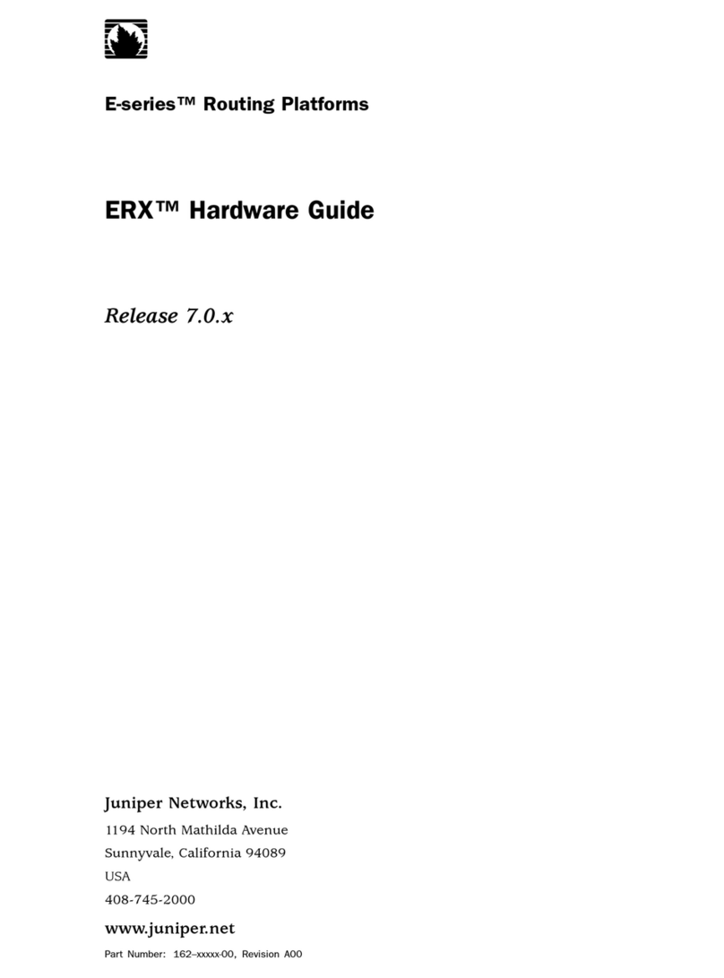 Juniper E-Series Installation instructions