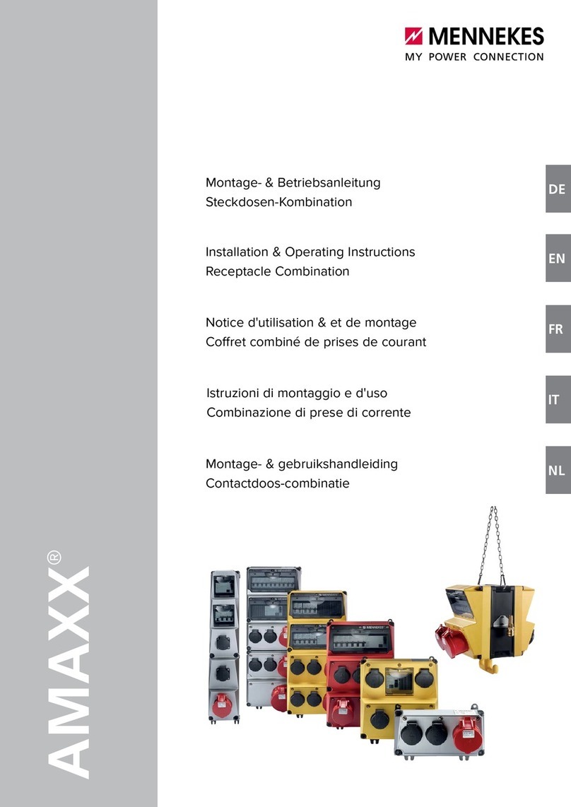 Mennekes AMAXX Installation & operating instructions