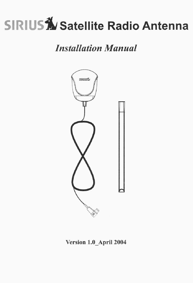 Sirius Satellite Radio SIR-ALP1 installation manual