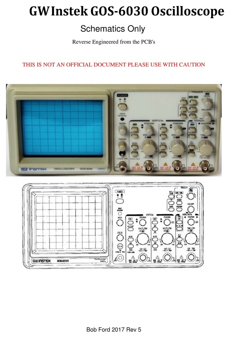 GW Instek GOS-6030 Reverse Engineered Service Manual