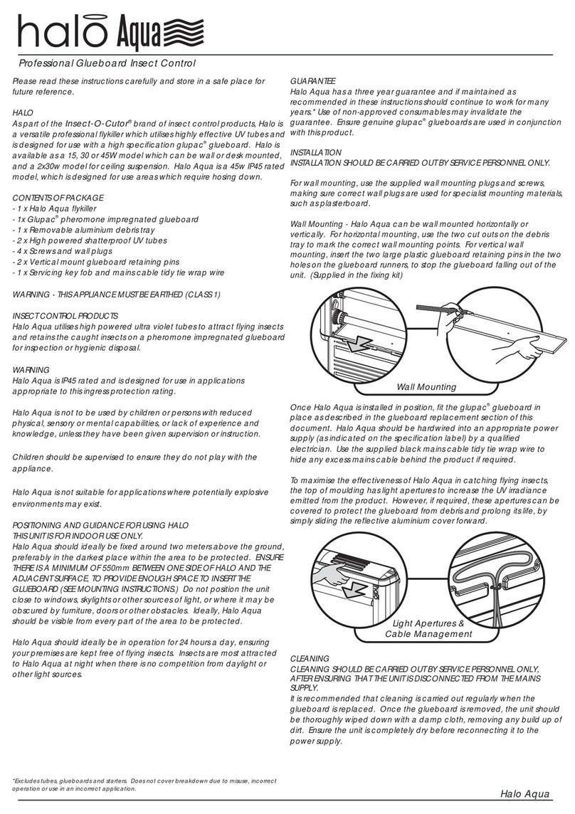 INSECT-O-CUTOR Halo Aqua instructions