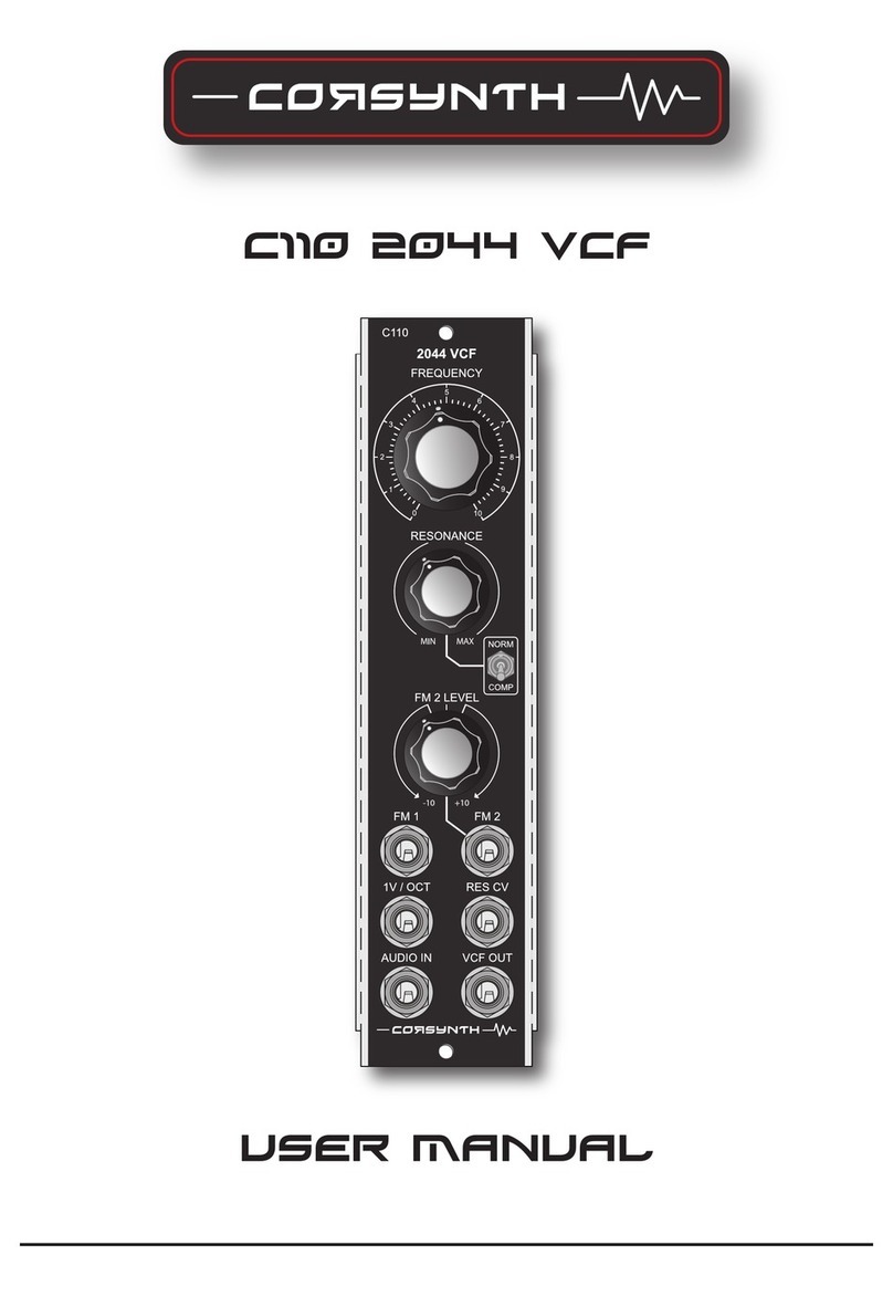Corsynth C110 2044 VCF user manual
