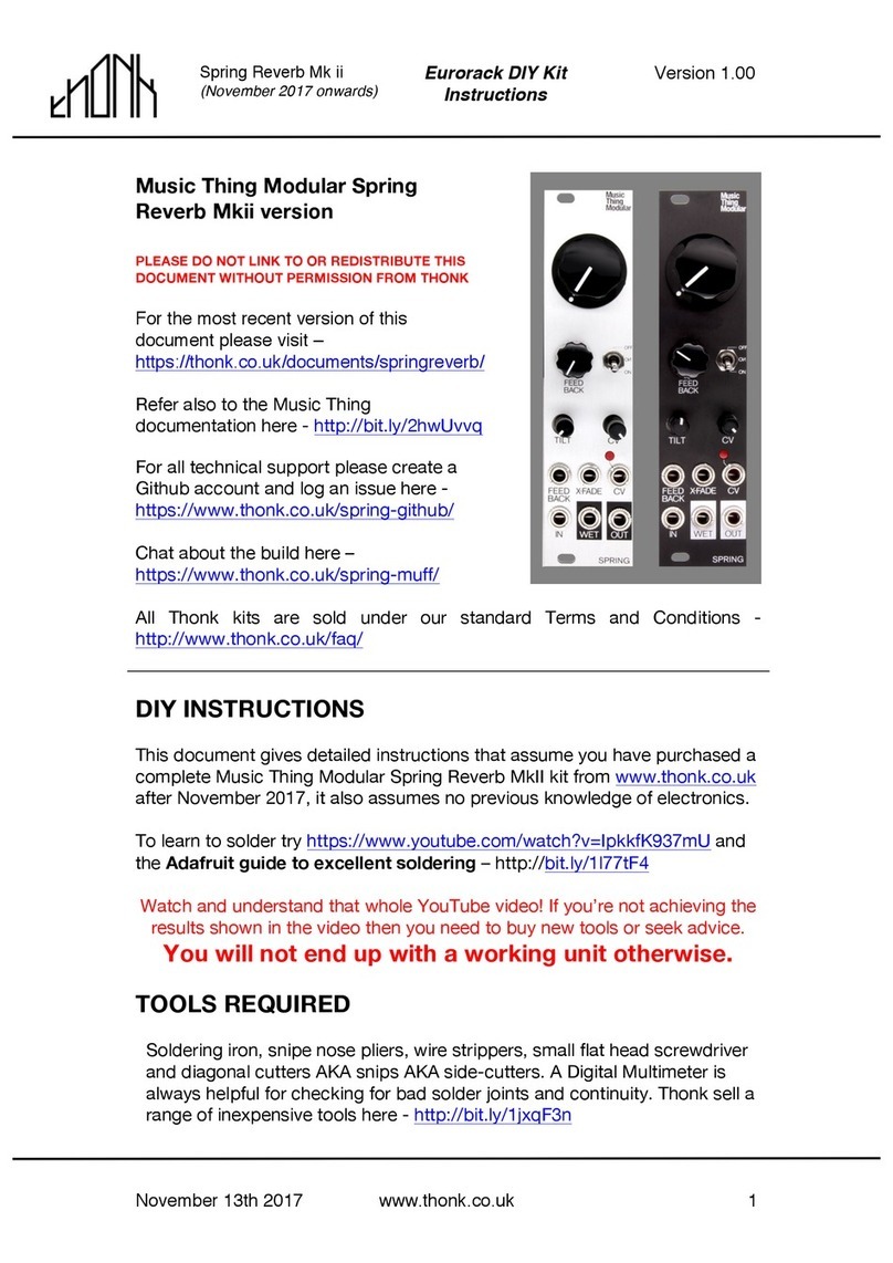 Thonk Music Thing Modular Spring Reverb Mkii instructions