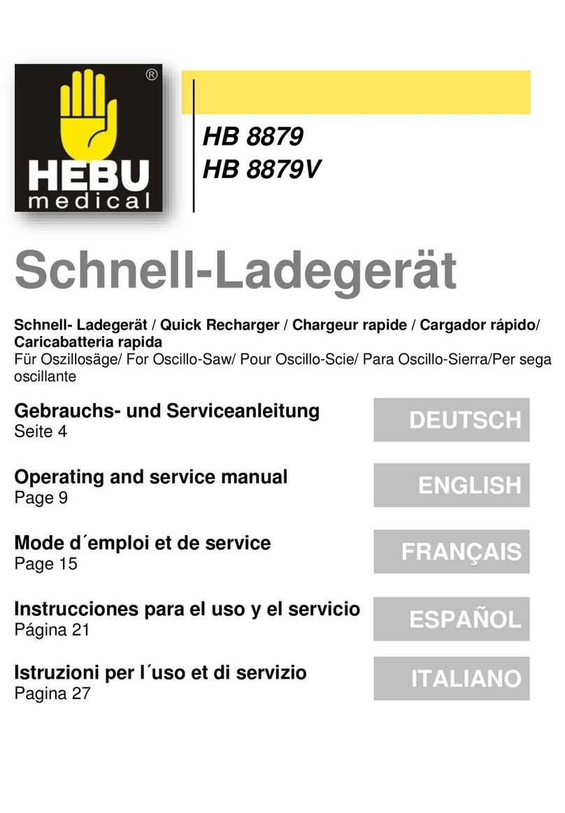 HEBU medical HB 8879 Operating and service manual