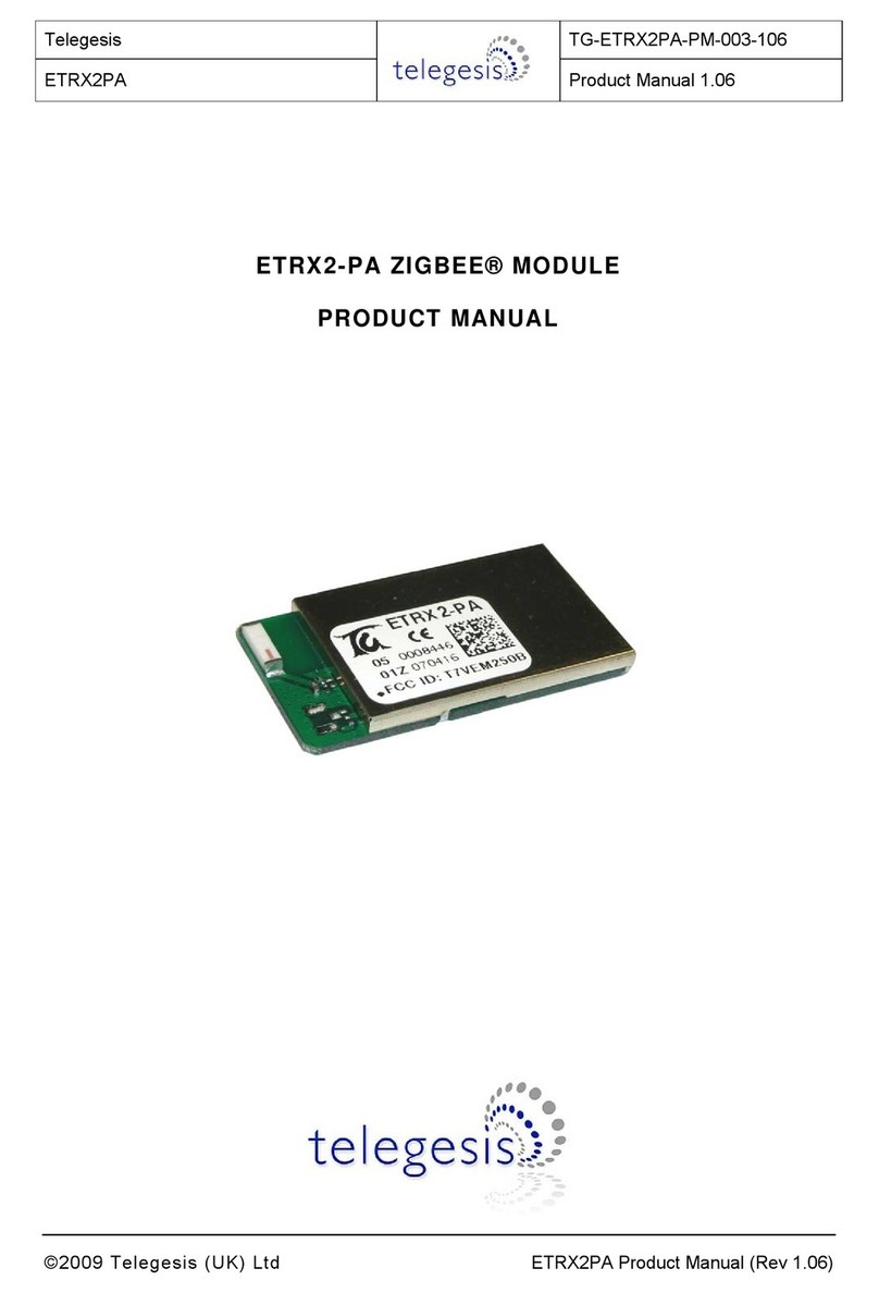 Telegesis ETRX2-PA product manual Telegesis ETRX2-PA product manual