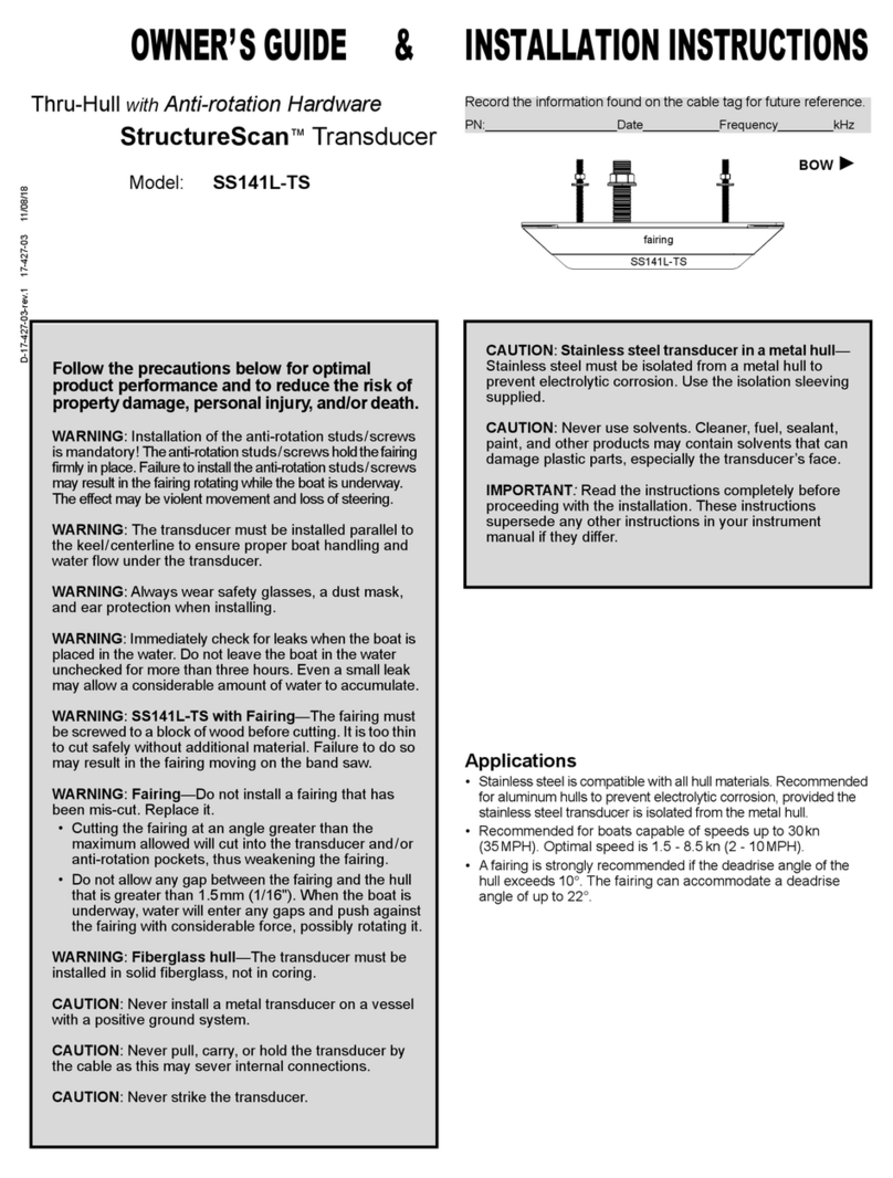 Airmar StructureScan SS141L-TS Instruction Manual