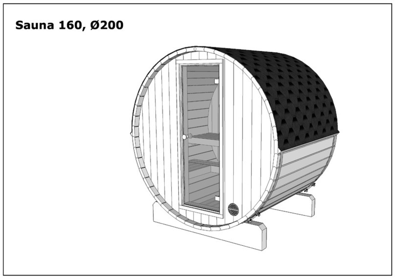 Der Holzwurm Sauna 160 installation manual