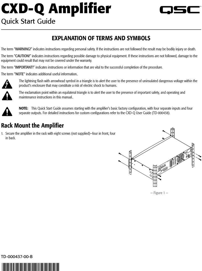 QSC CXD-Q User manual