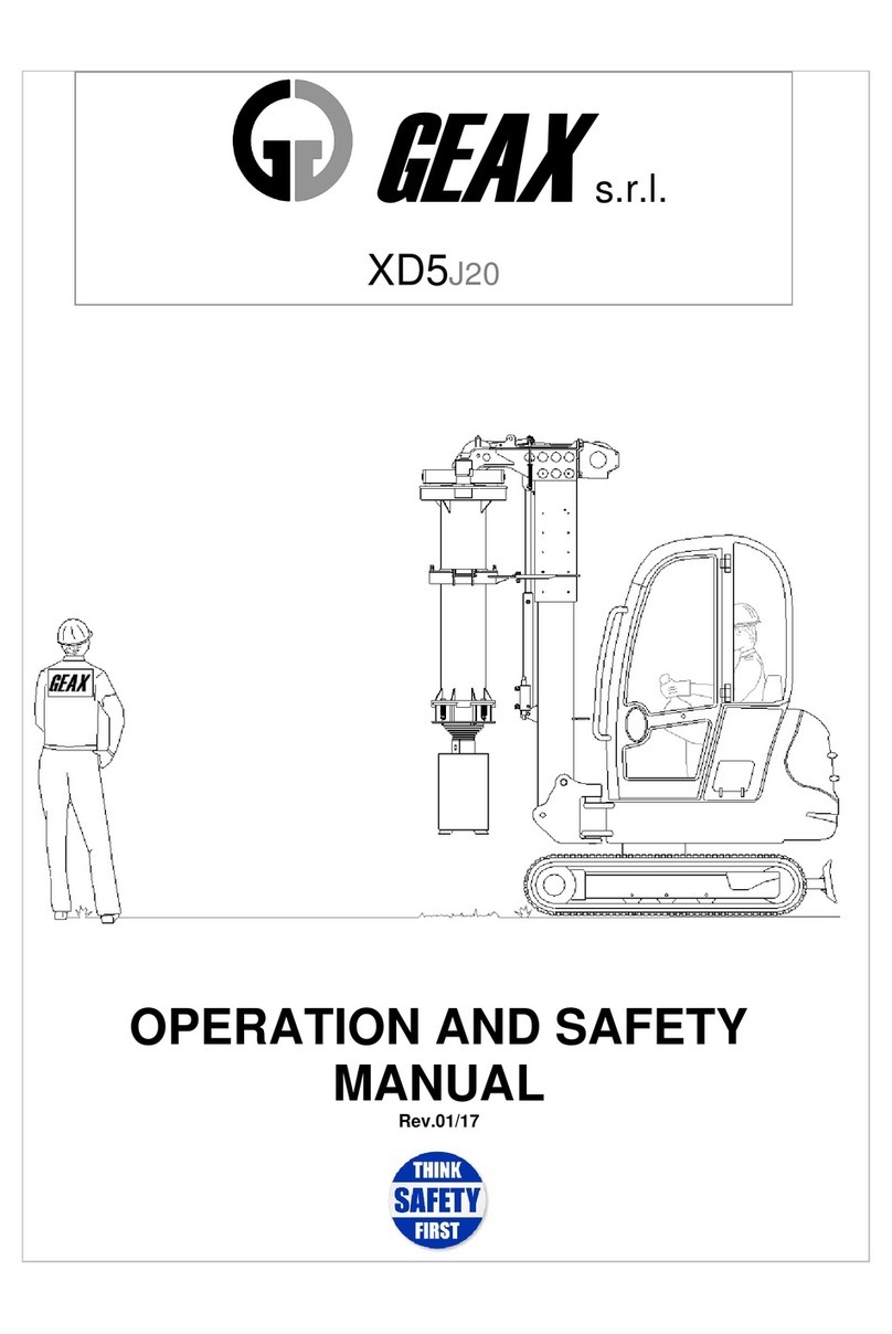 Geax XD5 Operation and safety manual