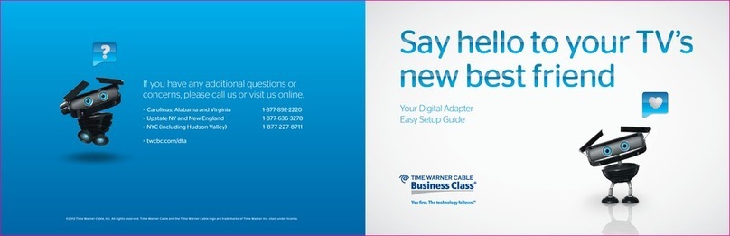 Time Warner Cable Business Class Digital Adapter Easy setup guide Time Warner Cable Business Class Digital Adapter Easy setup guide