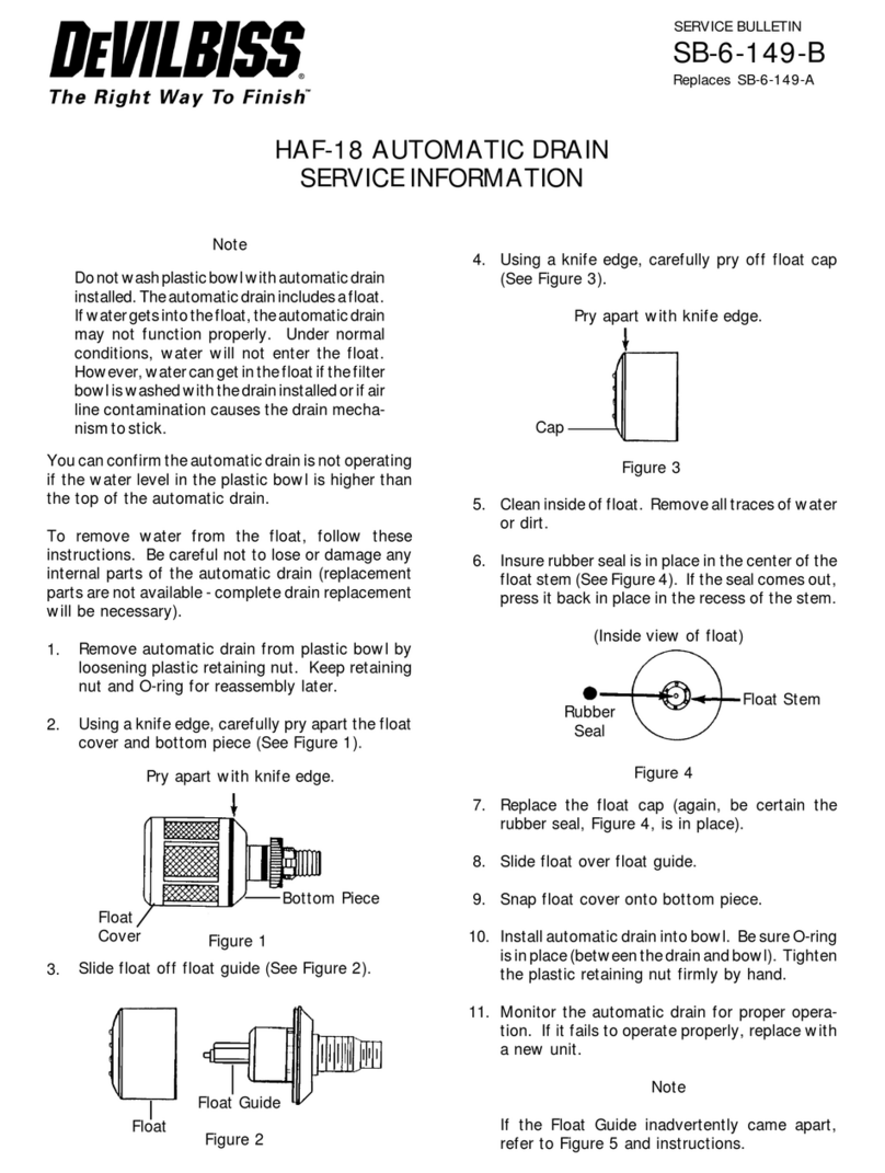 DeVilbiss HAF-18 Operating and installation instructions