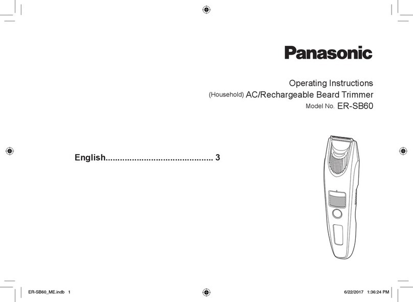 Panasonic ER-SB60 User manual