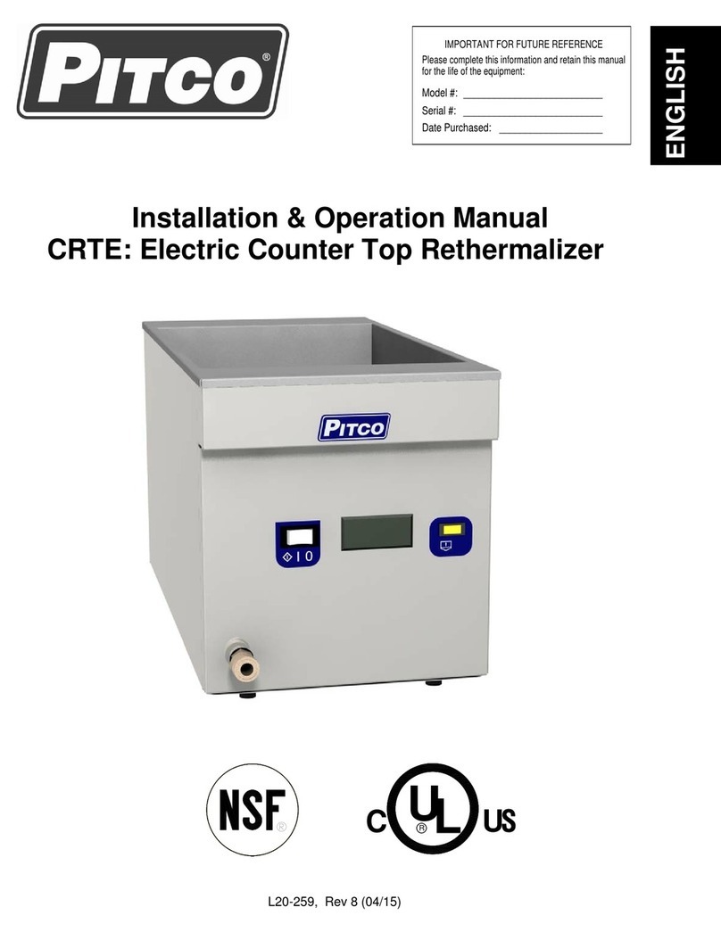 Pitco CRTE User manual