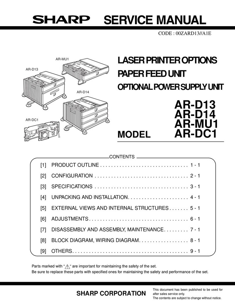 Sharp AR-DC1 User manual