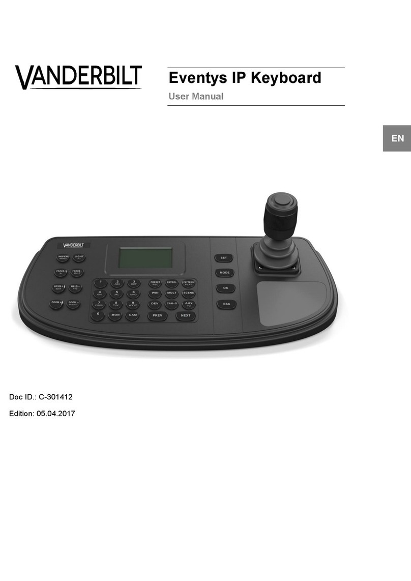 Vanderbilt Eventys CKN3910 user manual