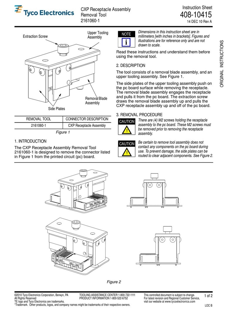 Tyco Electronics CXP 2161060-1 User manual Tyco Electronics CXP 2161060-1 User manual