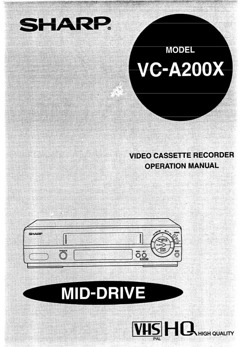 Sharp VC-A200X User manual