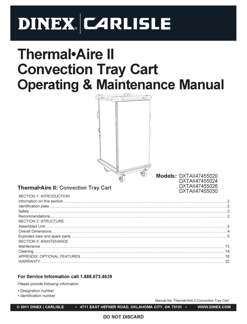 Carlisle Dinex Thermal-Aire II Series operating & maintenance manual