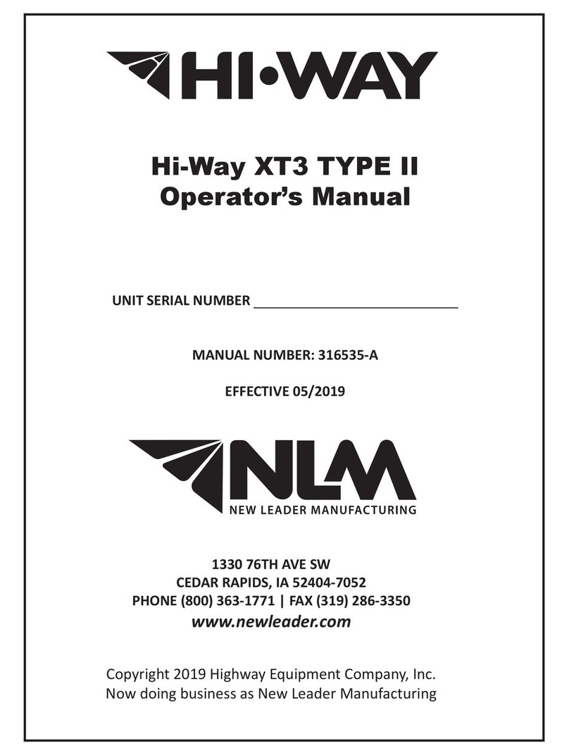 New Leader Hi-Way XT3 TYPE II User manual