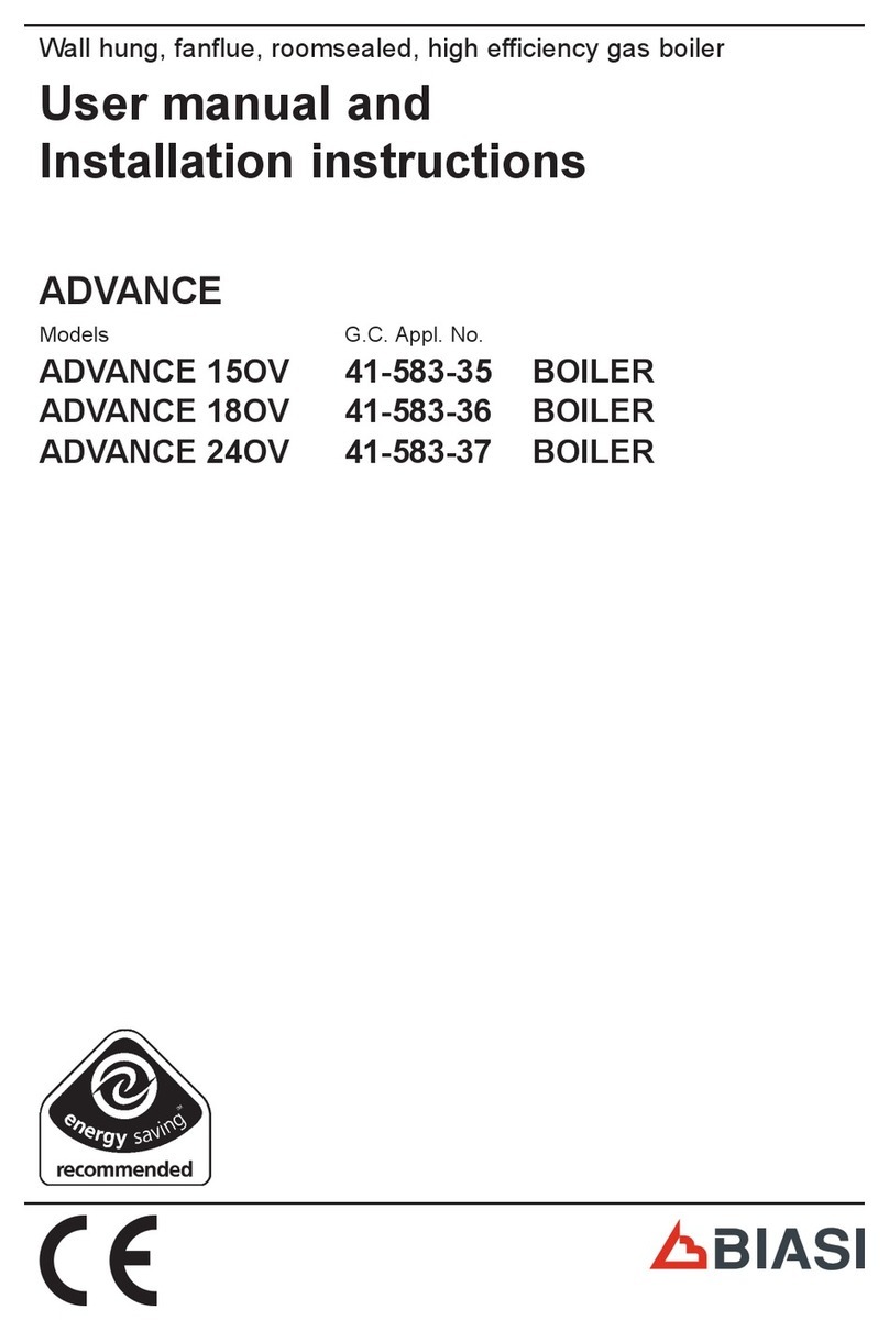 Biasi ADVANCE OV Series User manual
