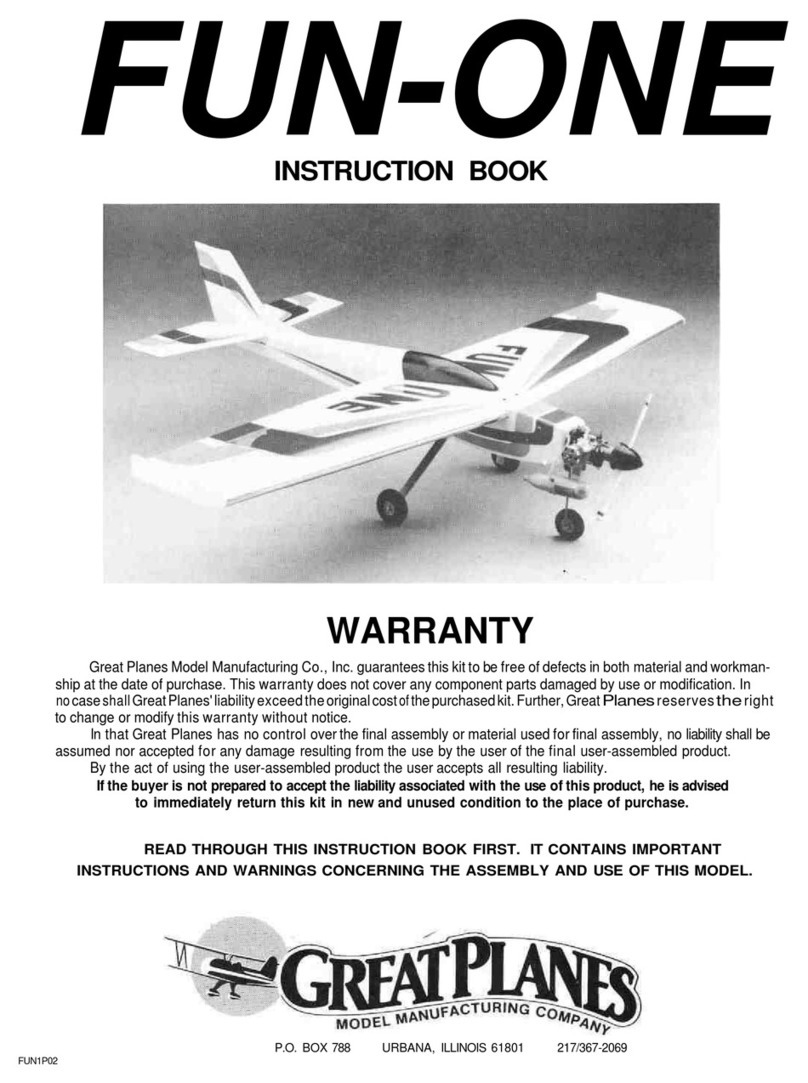 GREAT PLANES FUN-ONE User manual