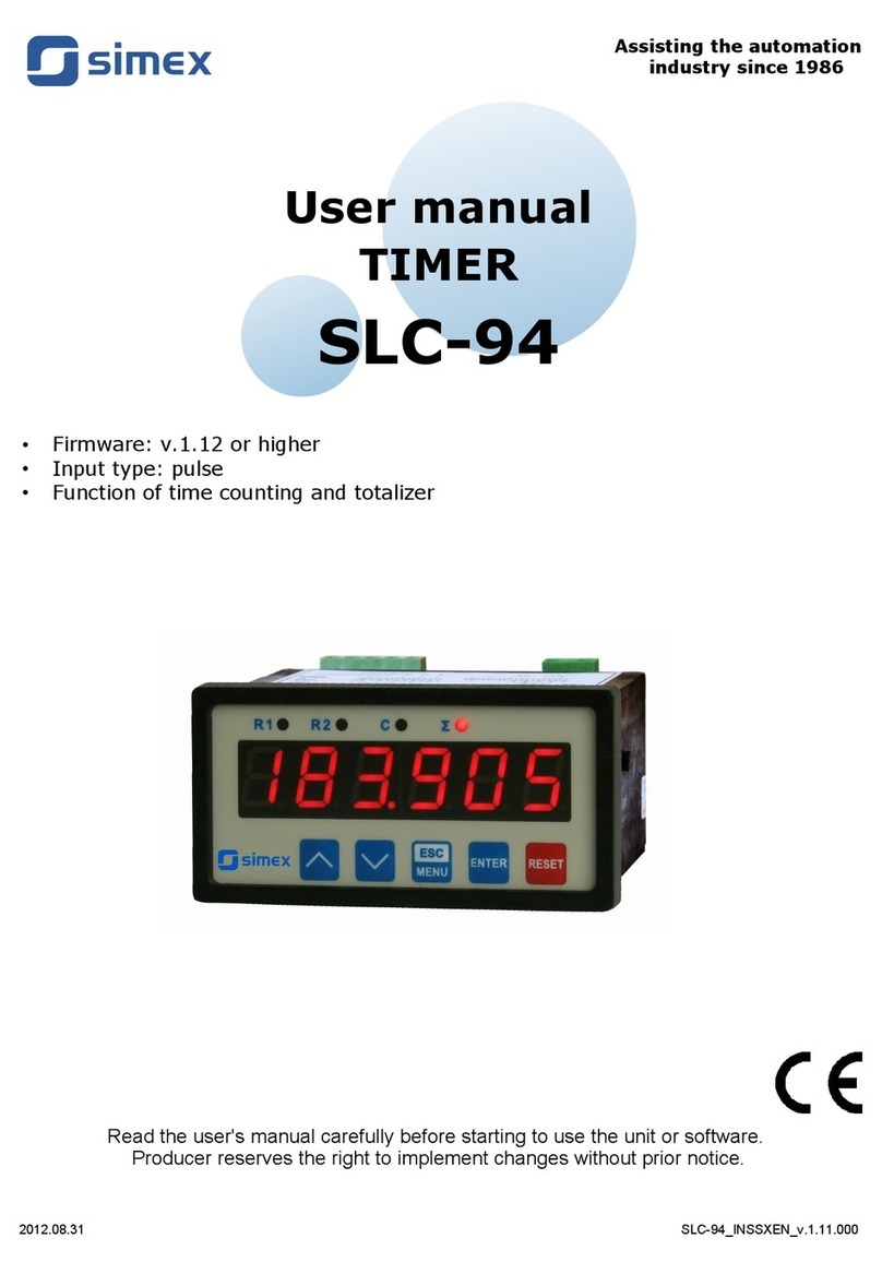 Simex SLC-94 user manual Simex SLC-94 user manual