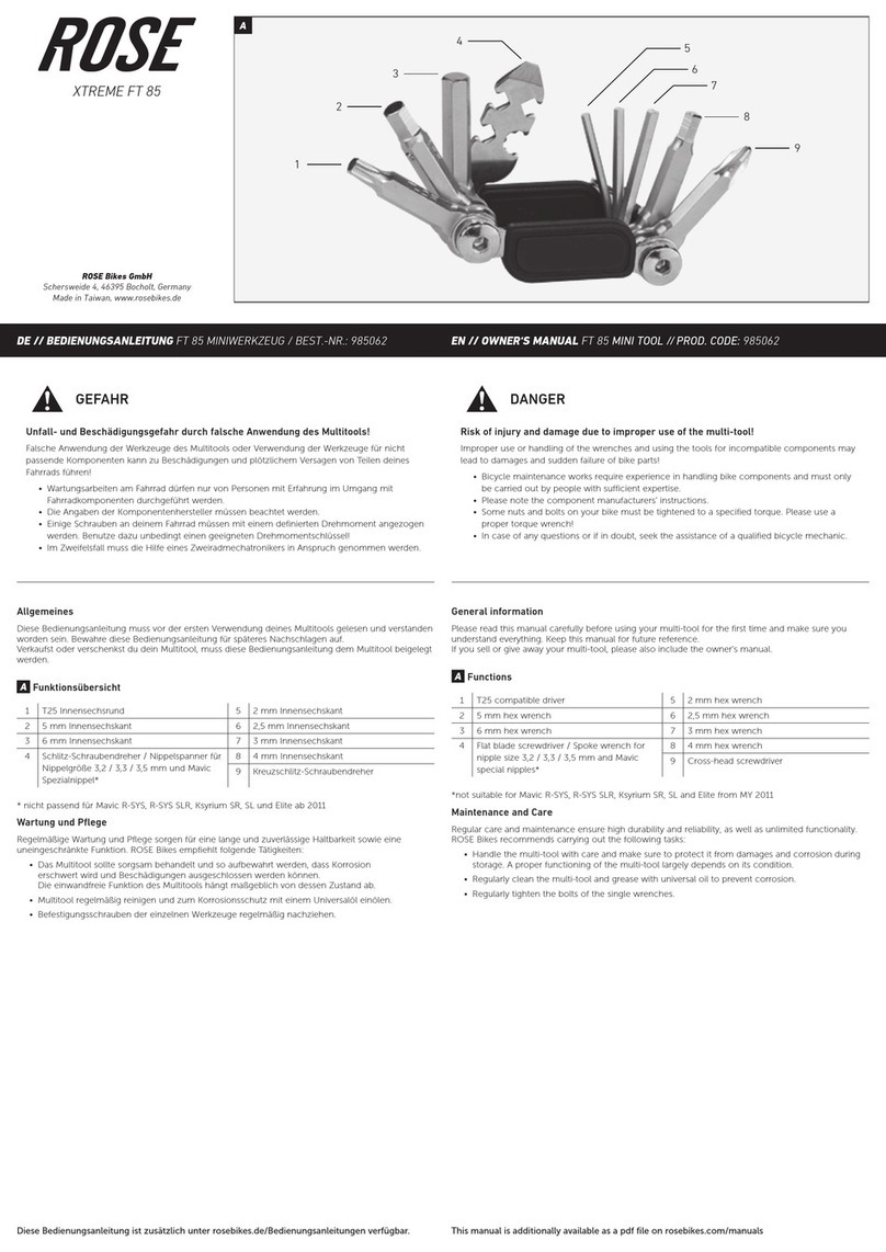 Rose electronics XTREME FT 85 owner's manual
