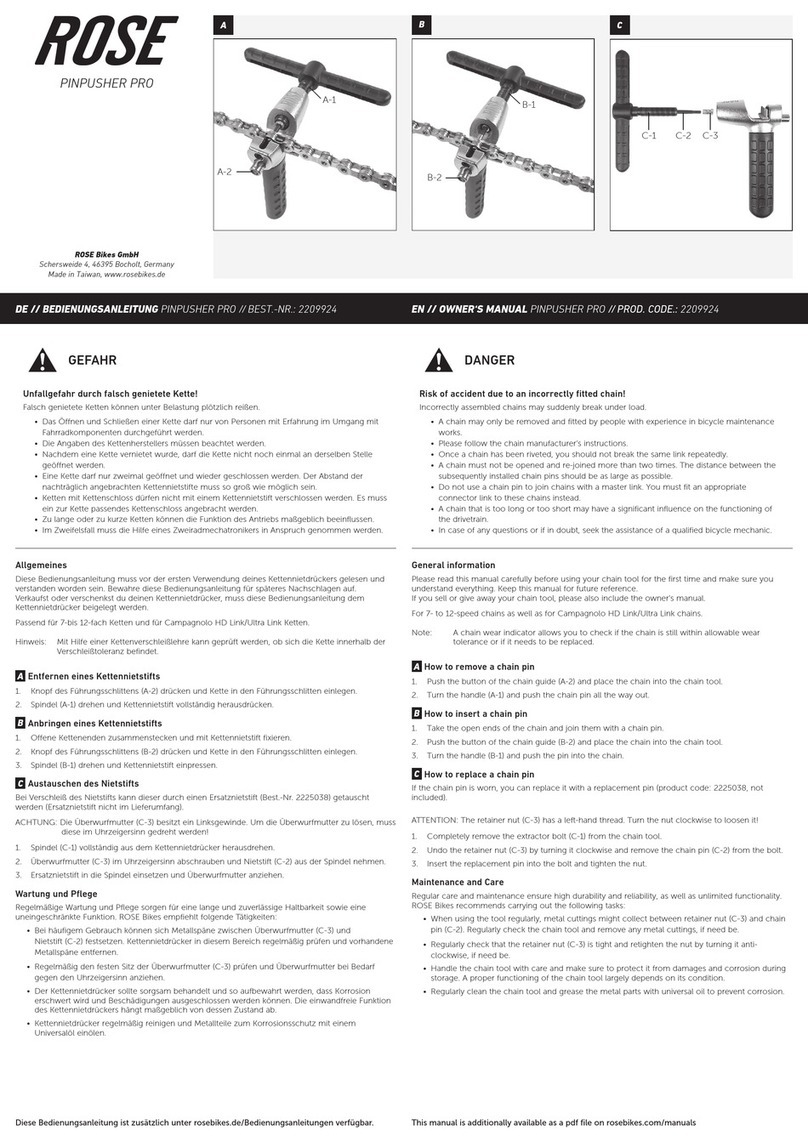 Rose electronics PINPUSHER PRO owner's manual