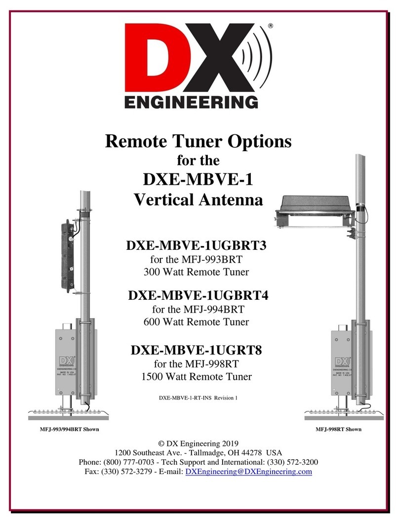 DX Engineering DXE-MBVE-1UGBRT3 User manual DX Engineering DXE-MBVE-1UGBRT3 User manual