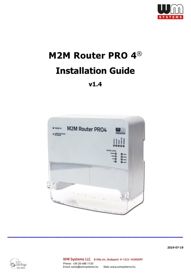 WM Systems M2M Router PRO 4 installation guide