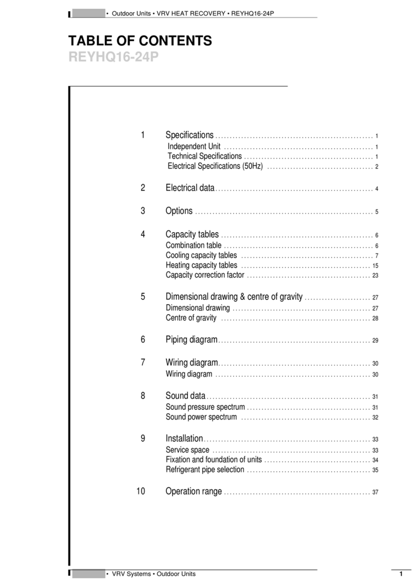 Daikin VRV Series Technical data