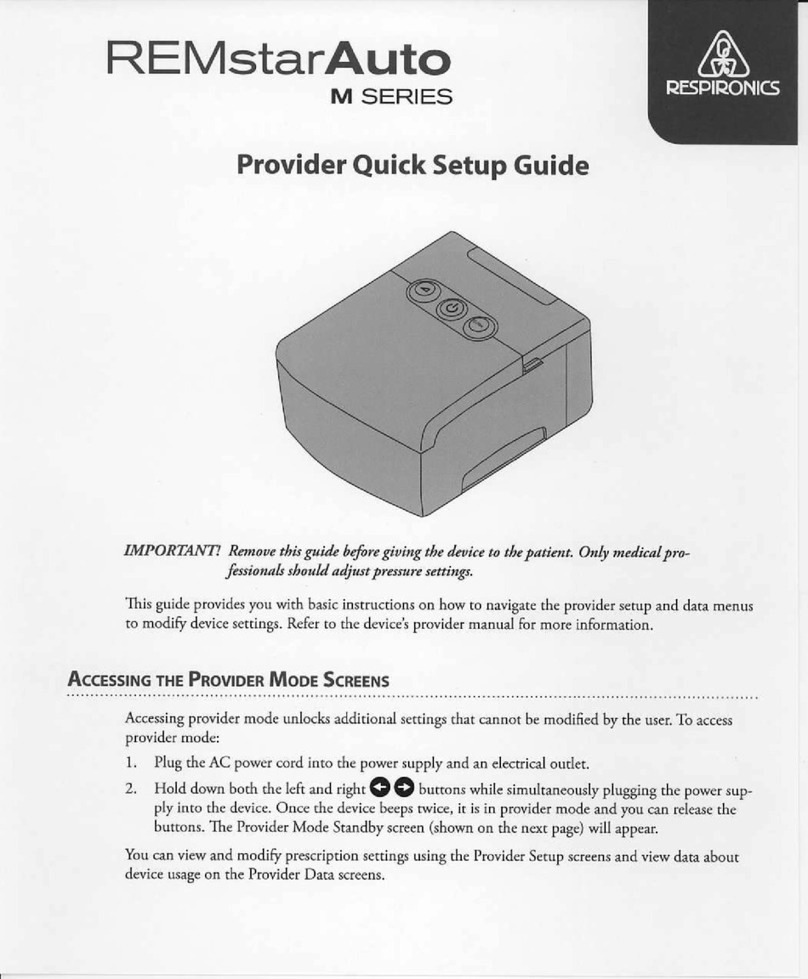 Respironics M SeRieS User manual