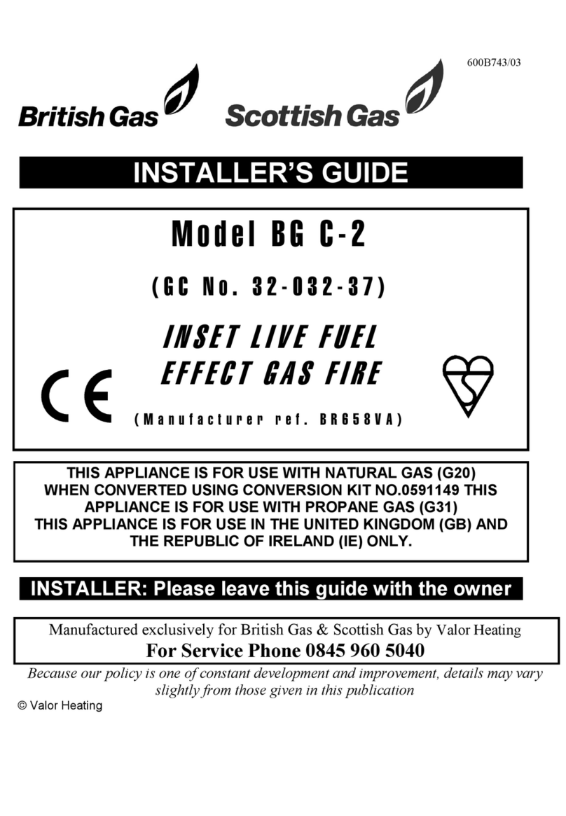 Valor British Gas BG C-2 Assembly instructions
