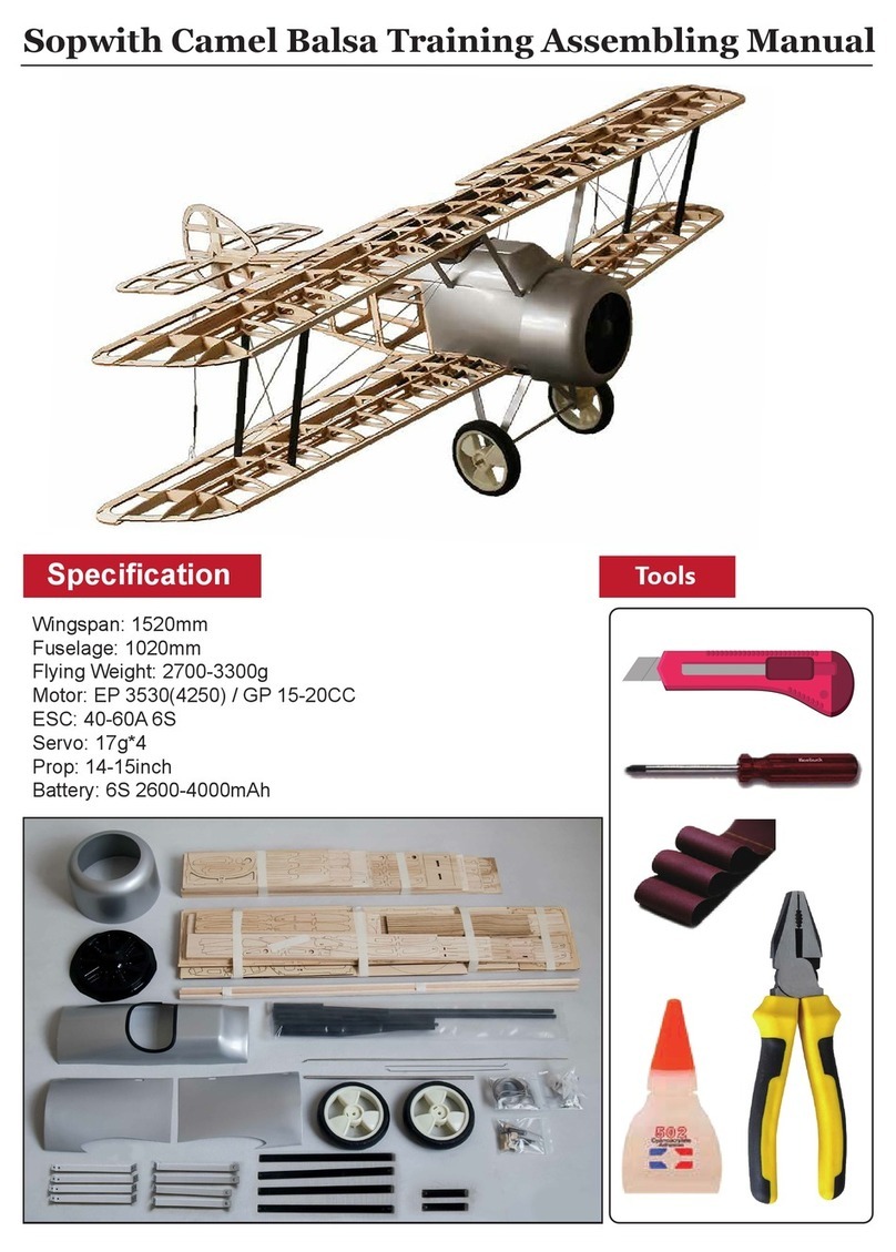 Sopwith Pup Camel Balsa Training Assembling Manual