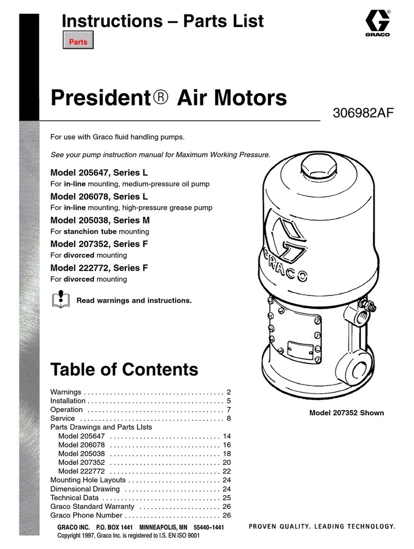 Graco President L Series Instruction manual