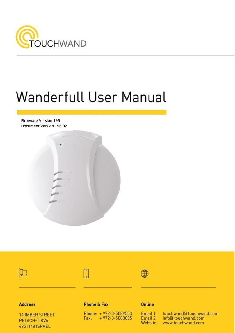 TouchWand Wanderfull Hub user manual TouchWand Wanderfull Hub user manual