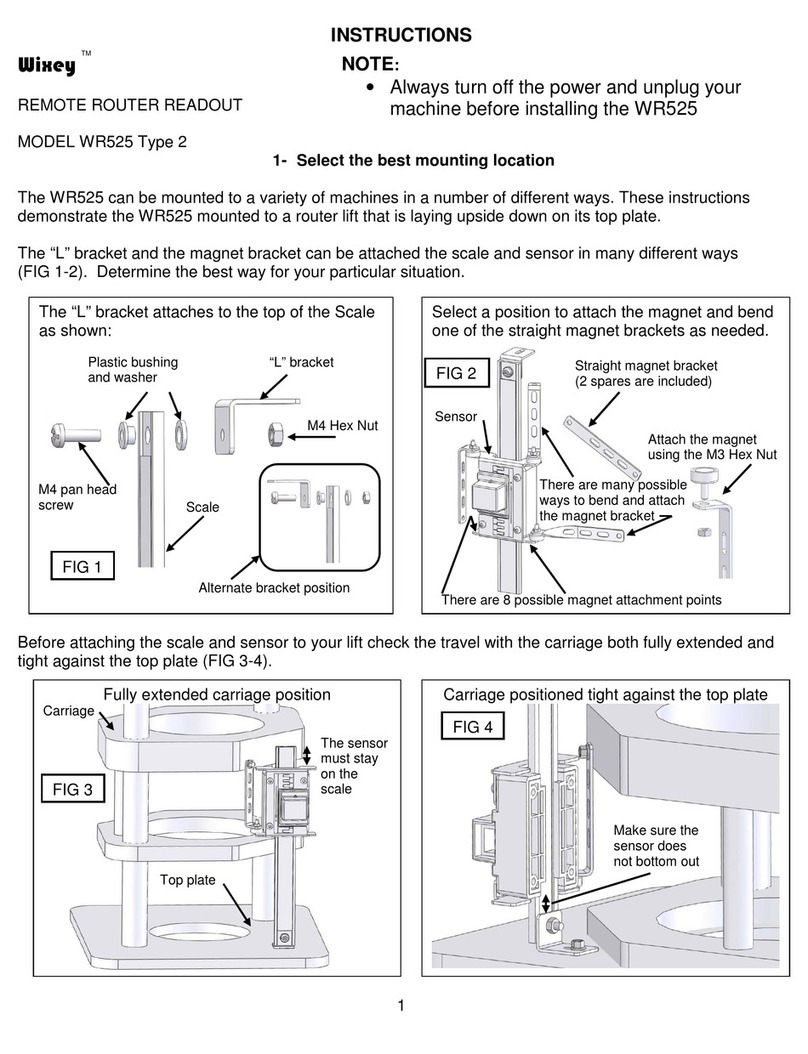 Wixey WR525 Type 2 User manual