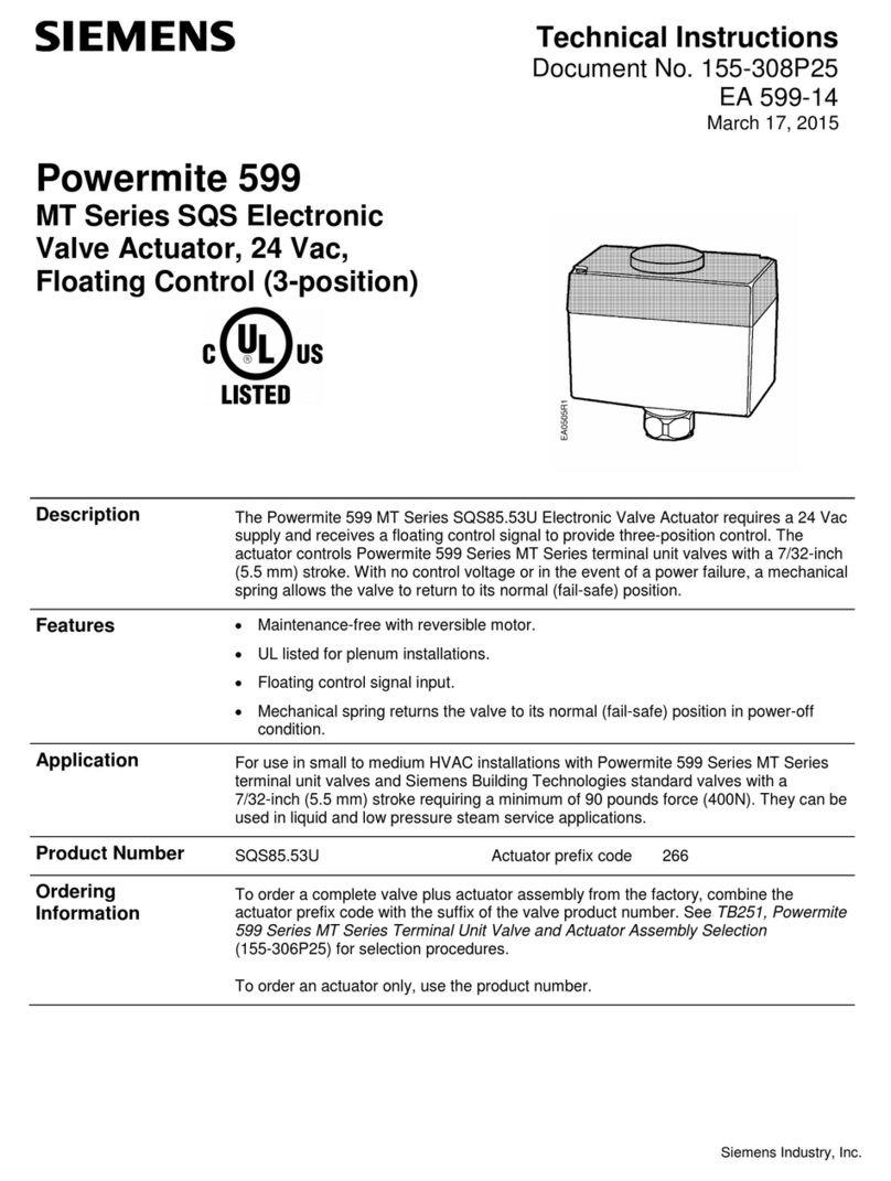 Siemens Powermite 599 MT Series Technical instructions