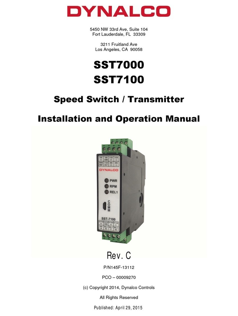 Dynalab SST7000 Installation and operation manual