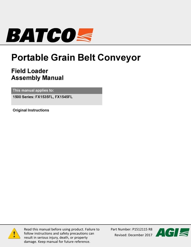 AGI Batco 1500 Series: Batco FX1535FL Assembly manual