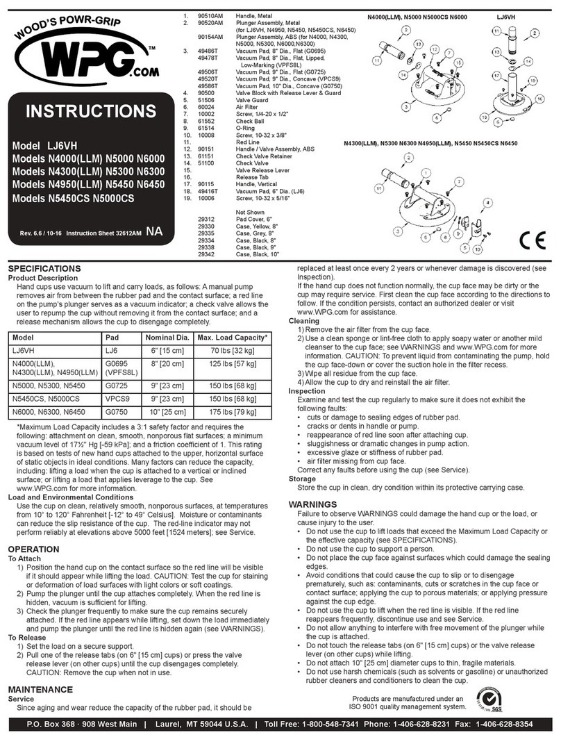 WPG LJ6VH User manual