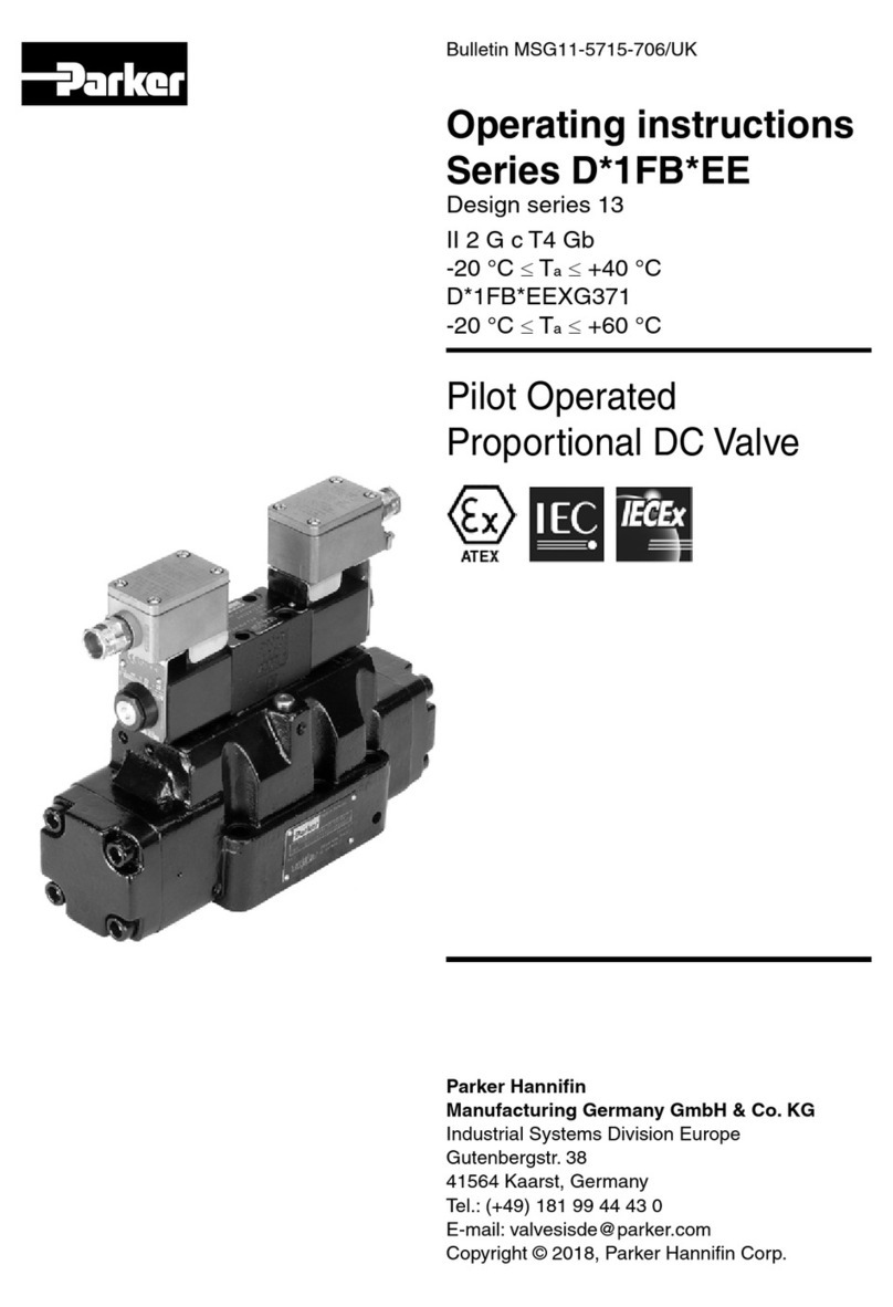 Parker D31FBxEE Series operating instructions