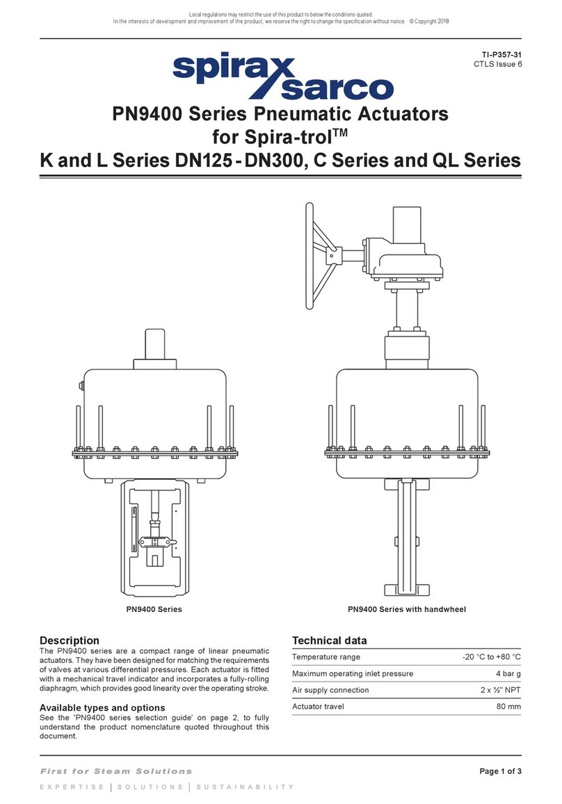 Spirax Sarco PN9400E Series Technical data