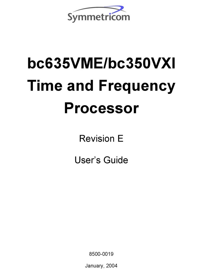 Symmetricom bc635VME user guide